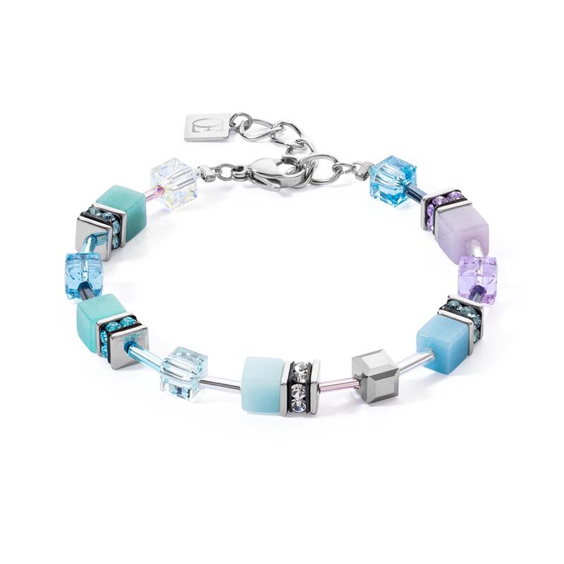 Coeur de Lion GeoCUBE® Bracelet Aqua Lilac image number 0